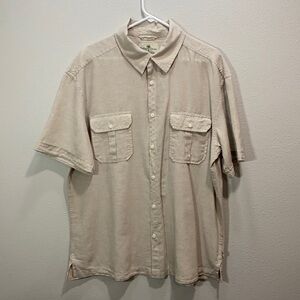 Tommy Bahamas casual button down linen cotton shirt